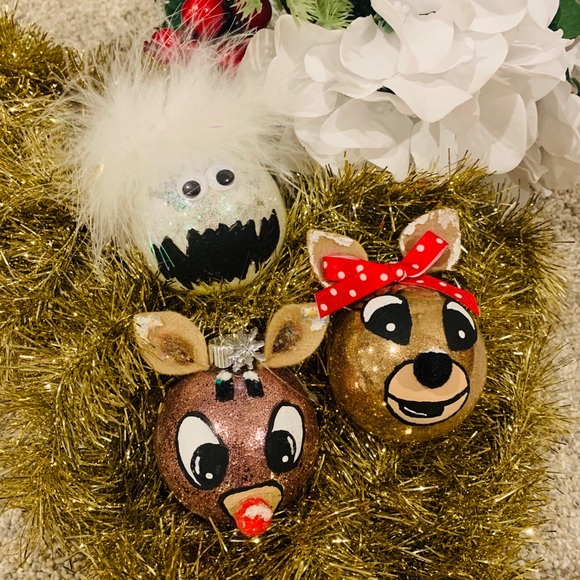 Handmade Rudolph Ornaments - Picture 2 of 3